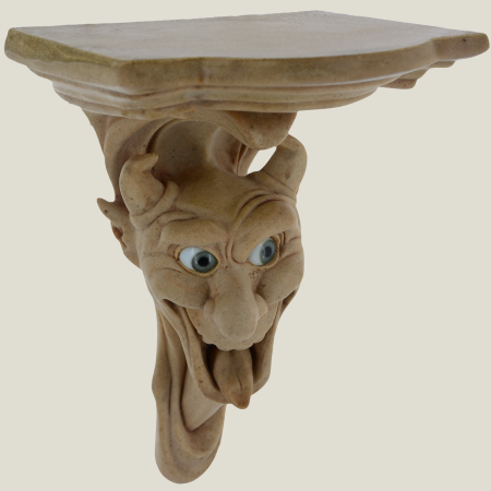 Devil's head console-sandstone, 26 cm