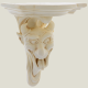 Devil head console-ivory, 26 cm
