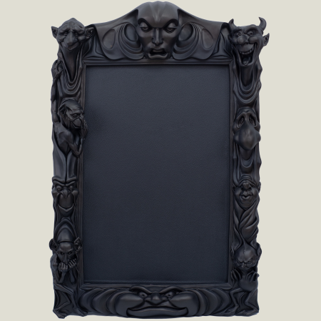 Spiegel ohne Glasaugen,  schwarz