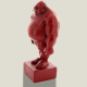 Mario on pedestal (square) red, 19 cm